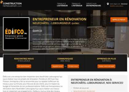 Édifco - Entrepreneur en rénovation et construction à Québec