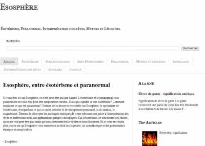 site Esosphère