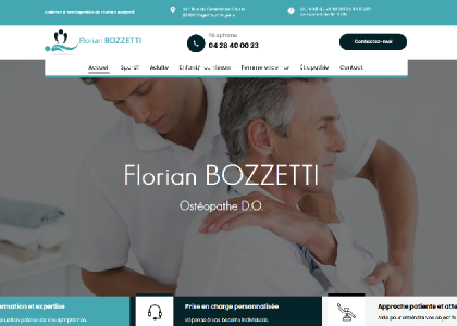 Florian Bozzetti - Cabinet d'ostéopathe à Puget-sur-Argens