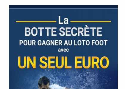 Gagner au Loto Foot avec 1 seul euro
