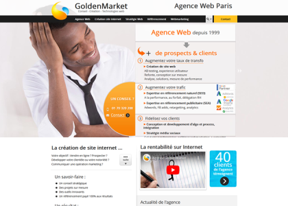 GoldenMarket - Agence web