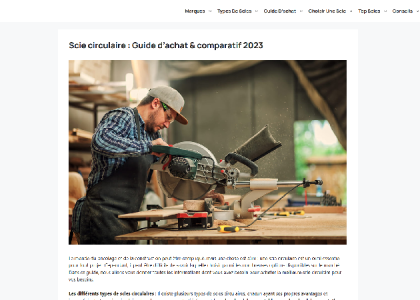 Guide scie circulaire : les meilleurs modèles