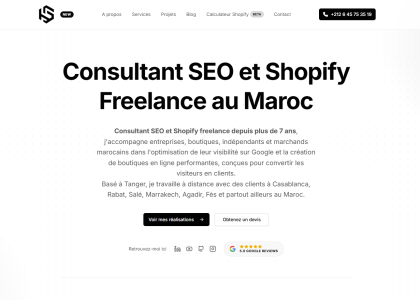 Site de Hamza Sehouli