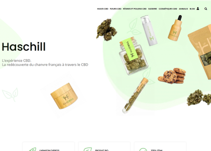 Haschill - produits BIO à base de CBD