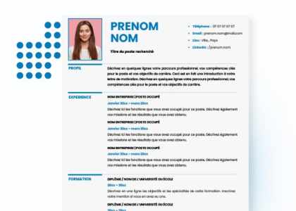 Modèles de CV Gratuit