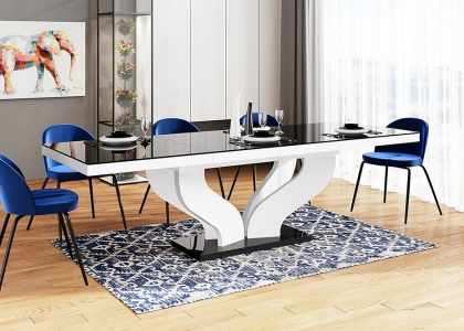 Découvrez la table évolutive VIVA, un projet original et d'une élégance exceptionnelle signé Hubertus. Conçue pour s'adapter à vos besoins, cette table allie fonctionnalité et esthétisme, faisant d'elle le choix parfait pour tout intérieur moderne. Idéale pour les repas en famille ou les soirées entre amis, la table VIVA transforme chaque moment en une expérience raffinée.