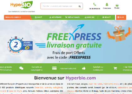 Hyperbio, expert en produits naturels et bio