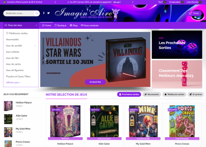 Imagin'Aire - Boutique en ligne de jeux de société
