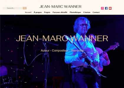 Jean-Marc Wanner en concert avec son groupe EVASION