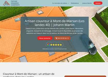 Johann Martin couveur à Mont-de-Marsan