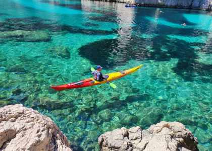 calanques Cassis kayak