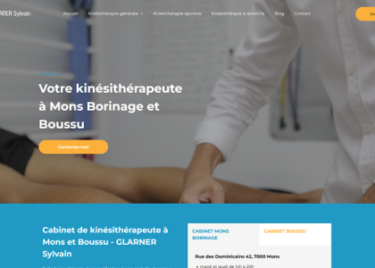 Kinésithérapeute à Mons et à Boussu – GLARNER Sylvain