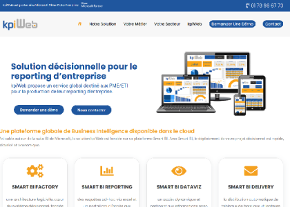 KpiWeb - Solution décisionnelle Saas de reporting pour PME et ETI