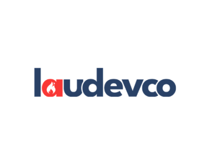 logo laudevco poêles, foyers, inserts, chaudières, cuisinières