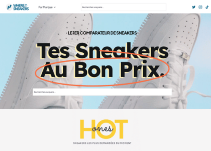 Where-Sneakers.com le comparateur de prix de sneakers
