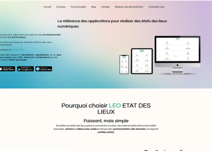 Application LEO état des lieux numériques