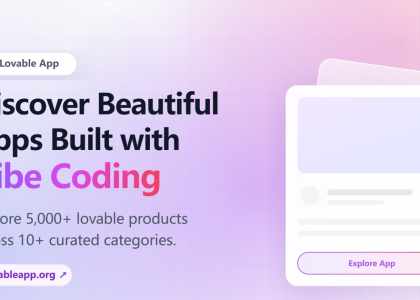 Lovable App annuaire d'applications vibe coding