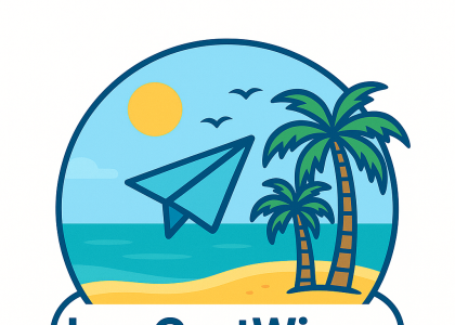 Logo de LowCostWings, site de conseils pour voyager moins cher en Europe