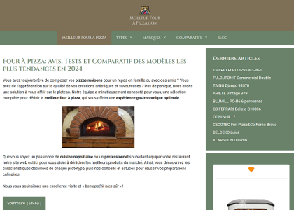 Meilleur four à pizza