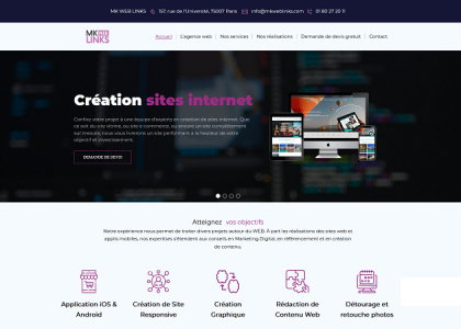 MK WEB LINKS- Votre agence de création de site internet