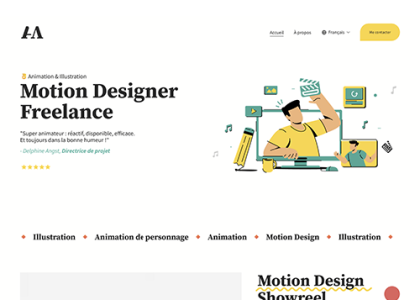 Site motion designer freelance - Alexandre Menuge
