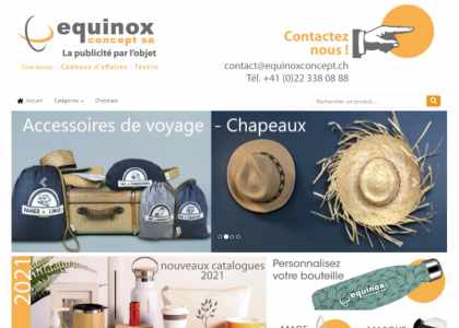 Equinox Concept SA objets publicitaire