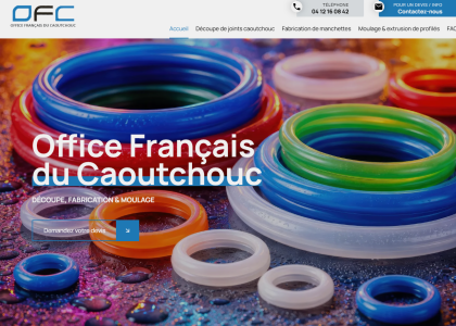 OFC : fabrication de pièces en caoutchouc et elastomeres