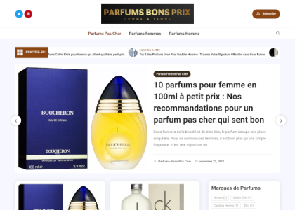 Parfums bons prix