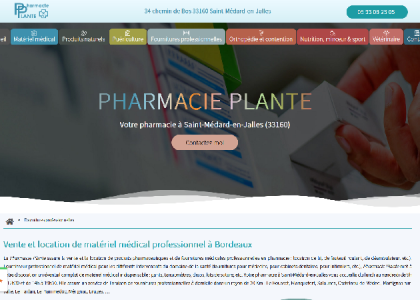 Pharmacie Plante : Référence en matériel médical professionnel à Bordeaux