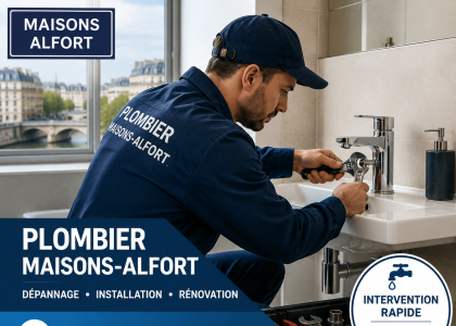 Plombier Maisons Alfort travaille impeccable