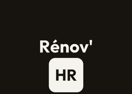 Logo Rénov' HR – rénovation et aménagement dans les Hautes-Pyrénées
