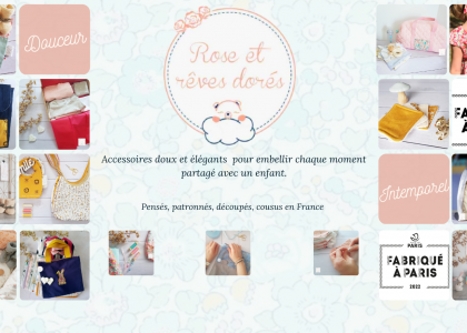 Rose et rêves dorés artisan créateur