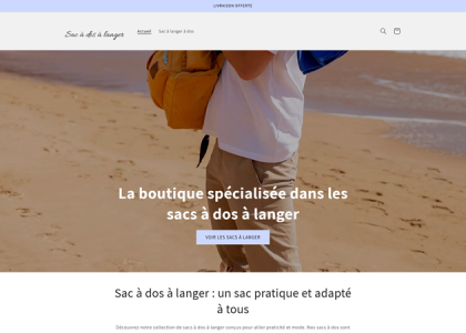 Sac à dos à langer