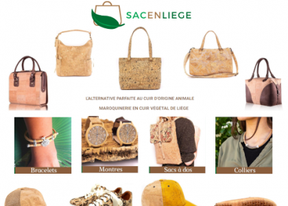 maroquinerie en cuir de liège 