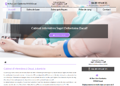 Saget Defontaine Decalf - Infirmière à domicile à Douai