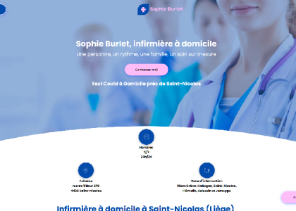 Sophie Burle - Infirmière à domicile à Liège