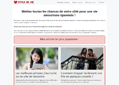 Style de vie : Le blog amour et séduction