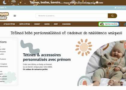 accessoire bebe avec prénom