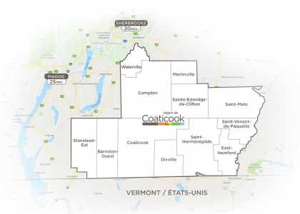 Carte Tourisme Coaticook