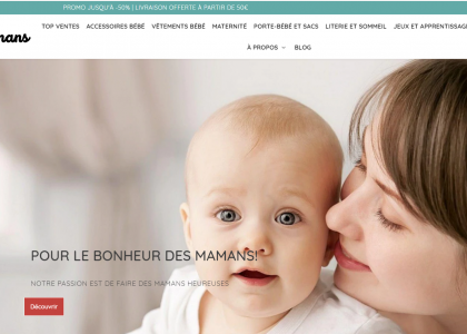 Omaman, accessoires et vêtements bébé et maman