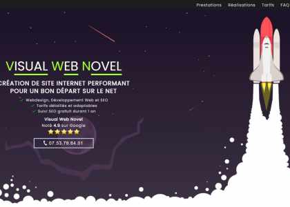 Visual Web Novel - Création de site Internet et Référencement