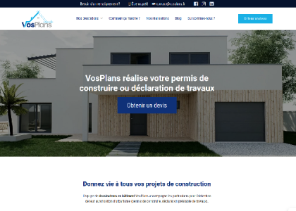 VosPlans - Obtenez facilement votre permis de construire